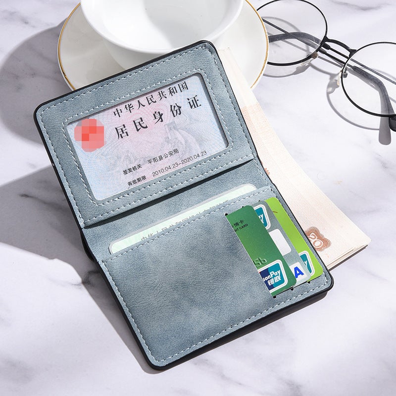 Ultra-Thin Mini Small Wallet Men'S Short Student Men'S Card Holder Driver'S License Wallet Young Men'S Vertical Wallet Soft - Image 2